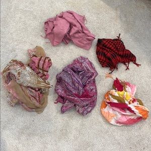 Lot of scarves